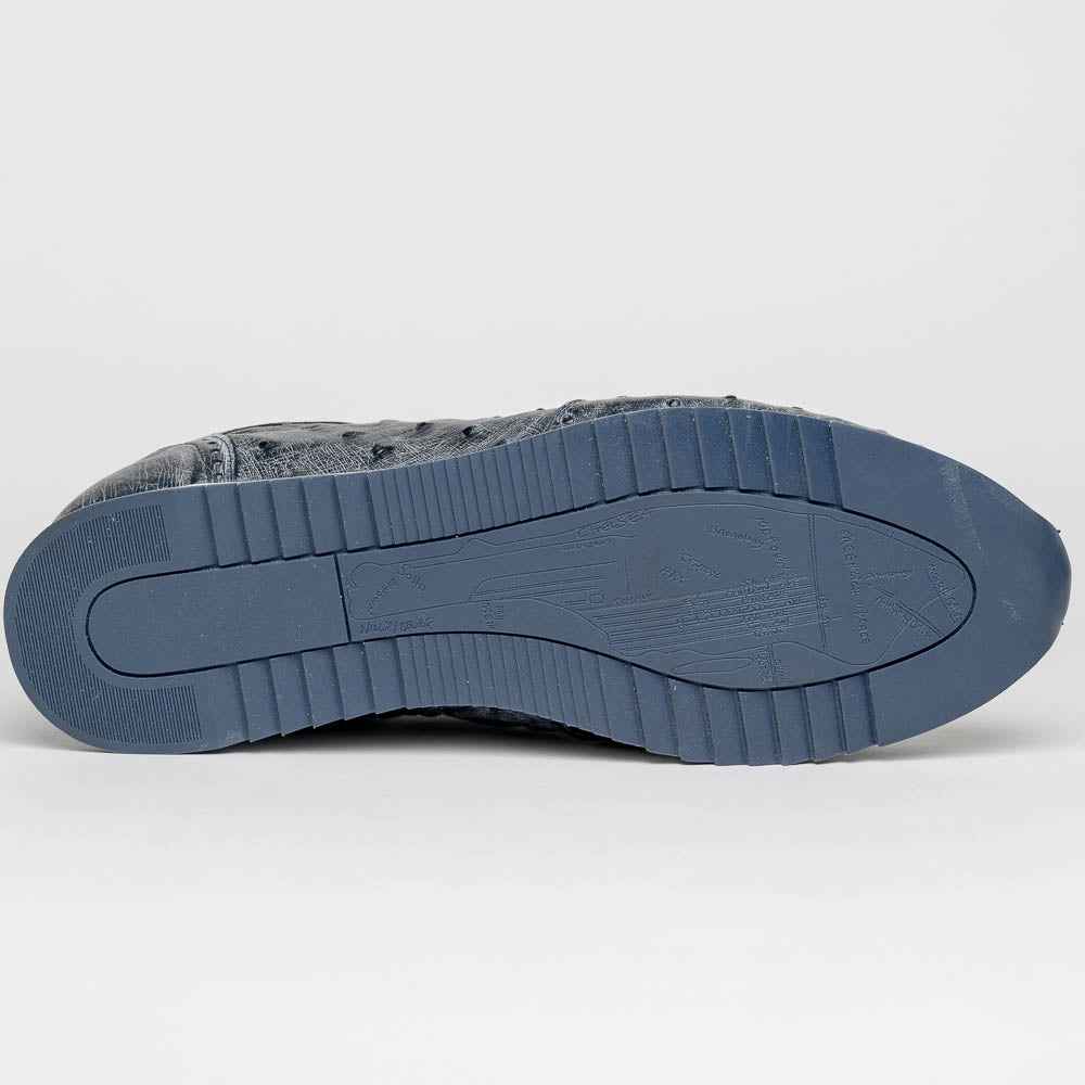 TEEK - 63-112-BLK RIO Ostrich Quill Sneakers, Black Denim SHOES TEEK ZI