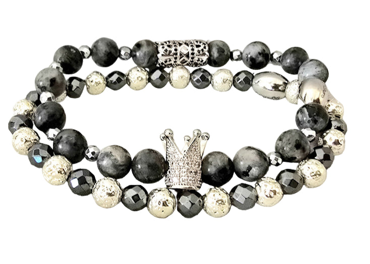 TEEK - The Silver Larvikite Crown Set JEWELRY TEEK LSC