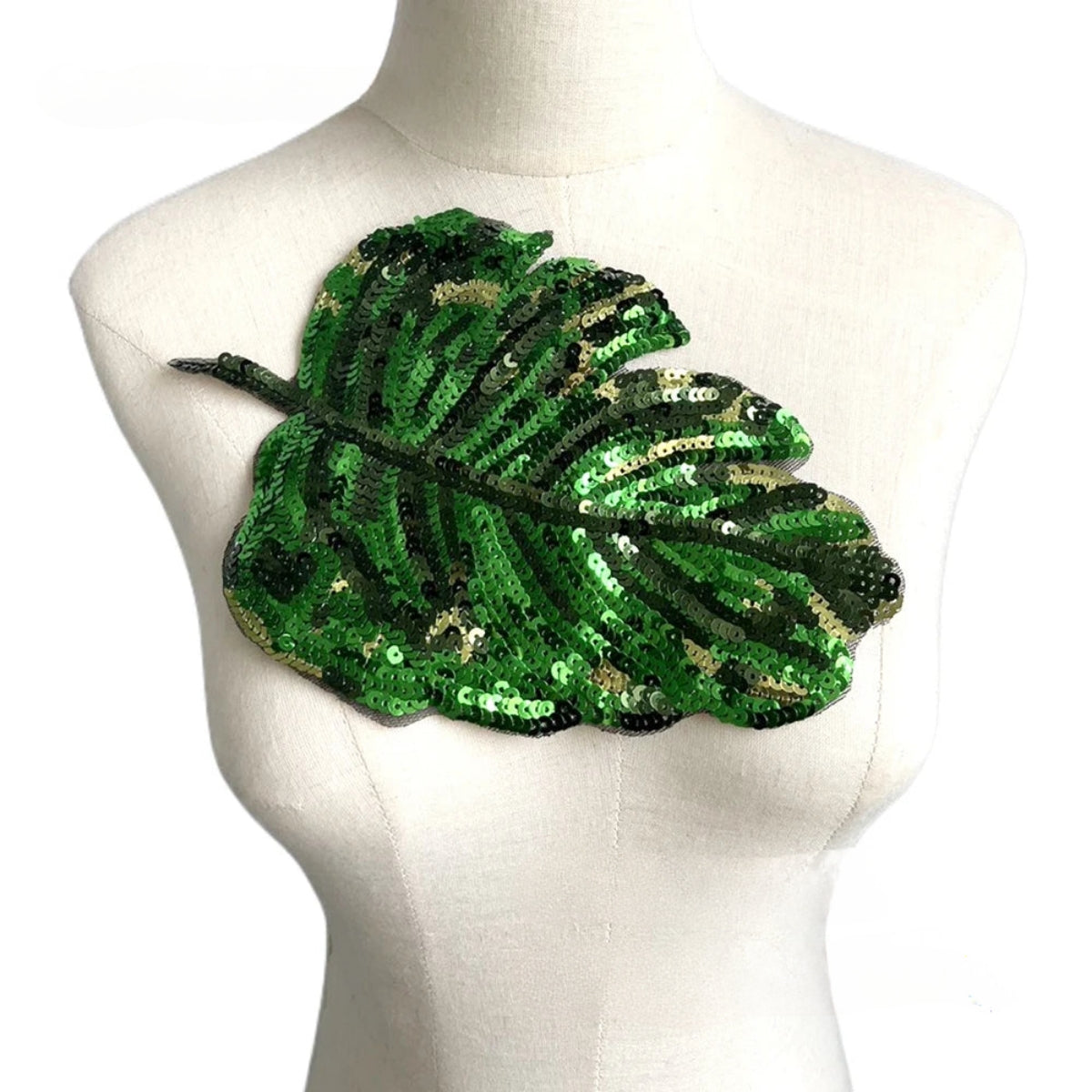 TEEK - Large Sequins Leaf Patch TOPS theteekdotcom