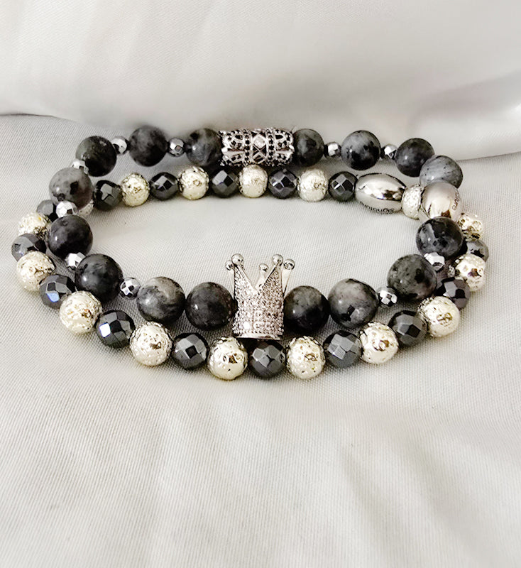 TEEK - The Silver Larvikite Crown Set JEWELRY TEEK LSC