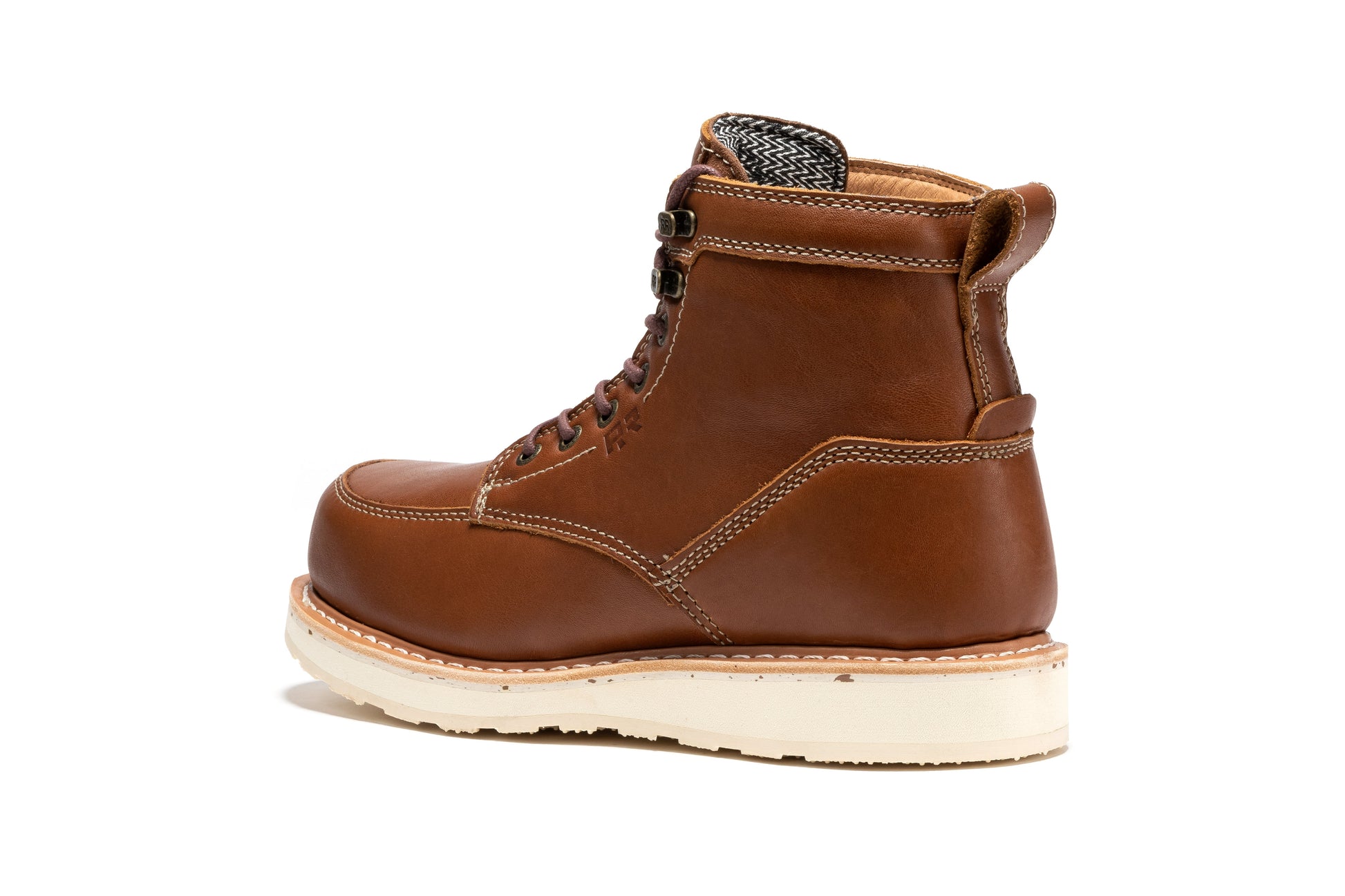 ROCKROOSTER Edgewood Men's 6 Inch Black Steel Toe Wedge Work Boots SAP610BK work boots Rock Rooster Footwear Inc