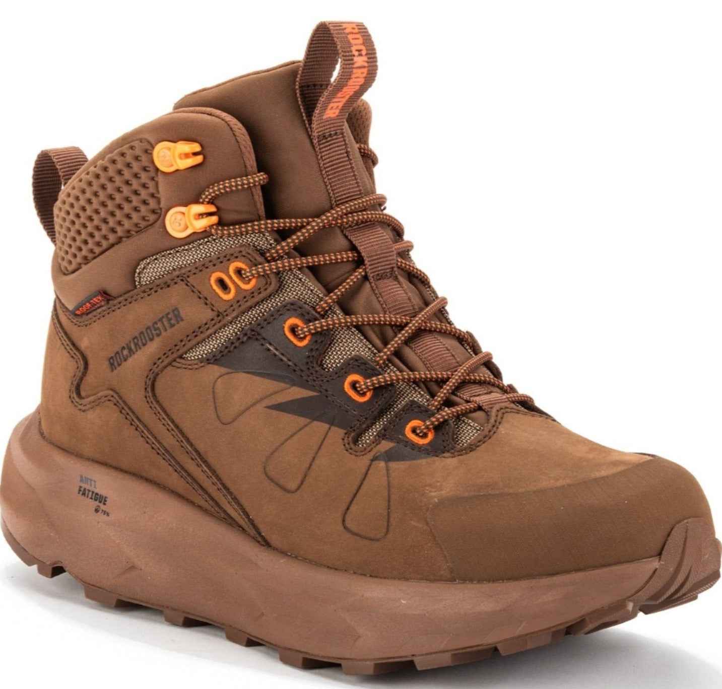 ROCKROOSTER Farmington Brown 6 Inch Waterproof Hiking Boots with VIBRAM® Outsole OC21031 Hiking shoes Rock Rooster Footwear Inc Select Correct Size Normal
