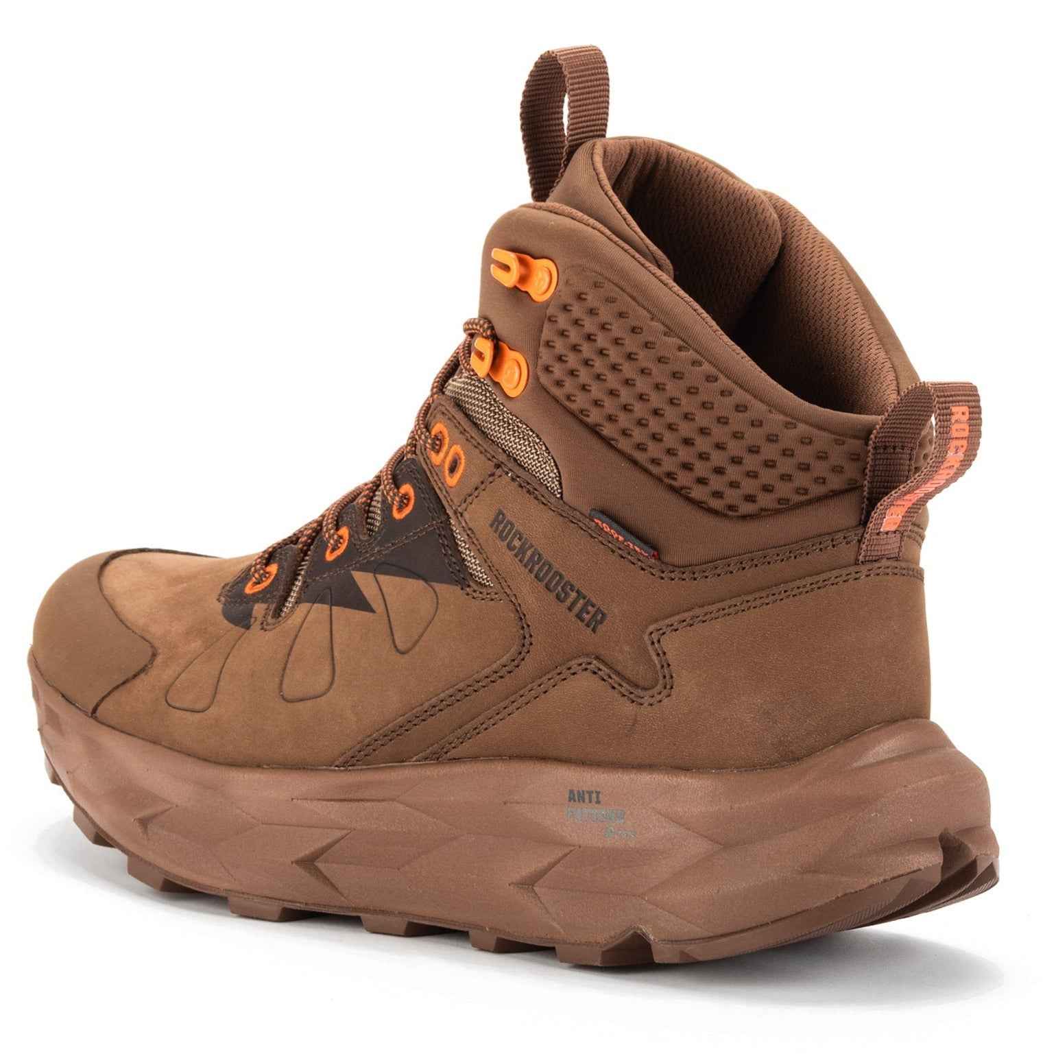 ROCKROOSTER Farmington Brown 6 Inch Waterproof Hiking Boots with VIBRAM® Outsole OC21031 Hiking shoes Rock Rooster Footwear Inc
