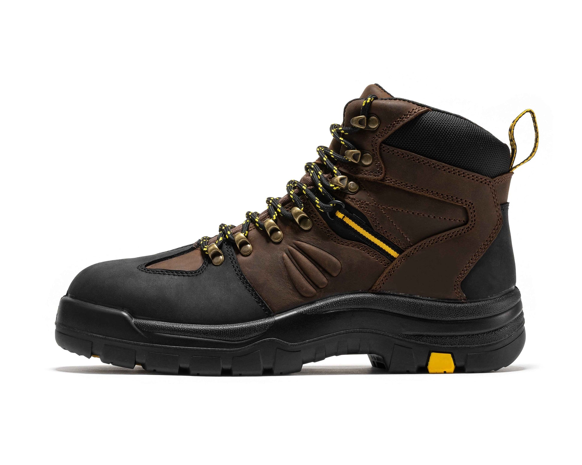TEEK - ROCKROOSTER Marfa Brown 6 IN Waterproof Composite Toe Leather Work Boots CP211 SHOES TEEK RRF