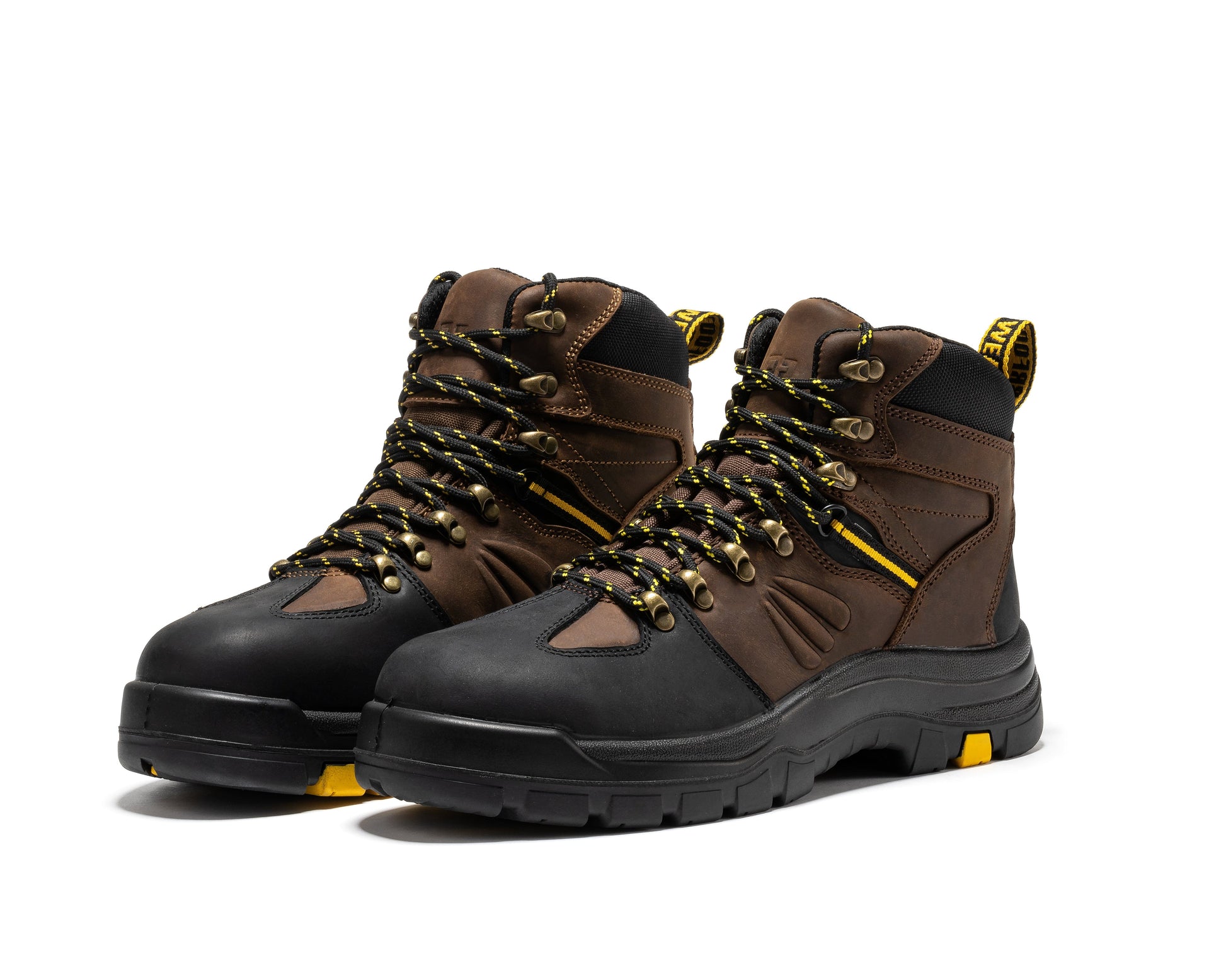 TEEK - ROCKROOSTER Marfa Brown 6 IN Waterproof Composite Toe Leather Work Boots CP211 SHOES TEEK RRF