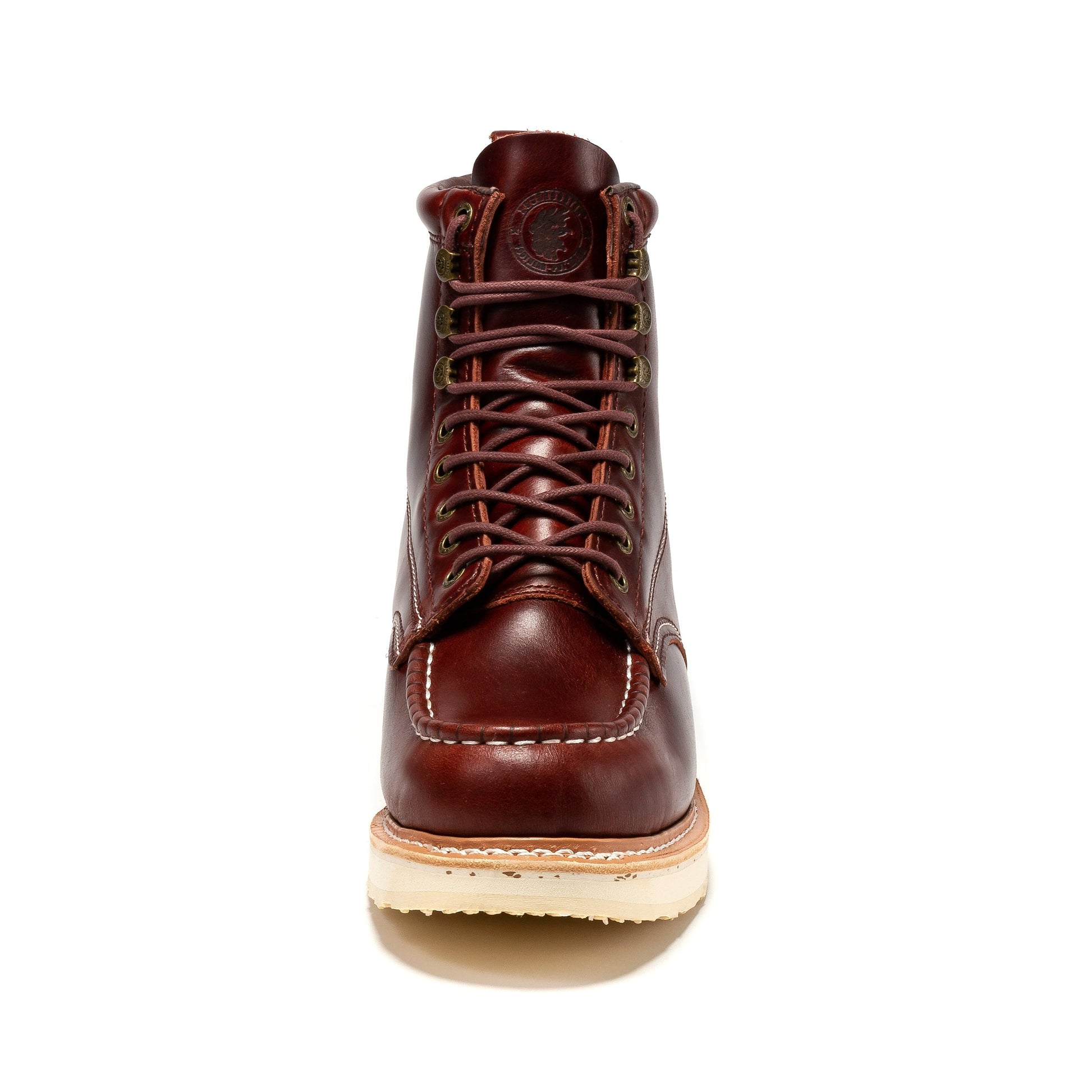 TEEK - ROCKROOSTER Norwood Cherry Brown Mens 6 IN Soft Toe Wedge Work Boots SHOES TEEK RRF