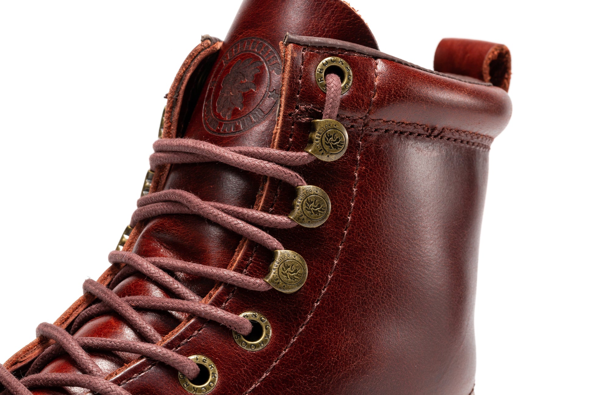 TEEK - ROCKROOSTER Norwood Cherry Brown Mens 6 IN Soft Toe Wedge Work Boots SHOES TEEK RRF