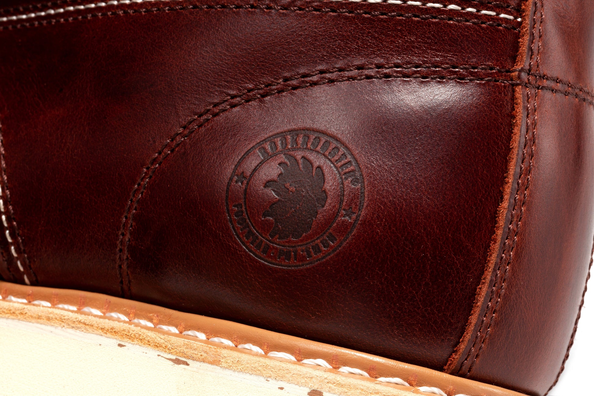 TEEK - ROCKROOSTER Norwood Cherry Brown Mens 6 IN Soft Toe Wedge Work Boots SHOES TEEK RRF