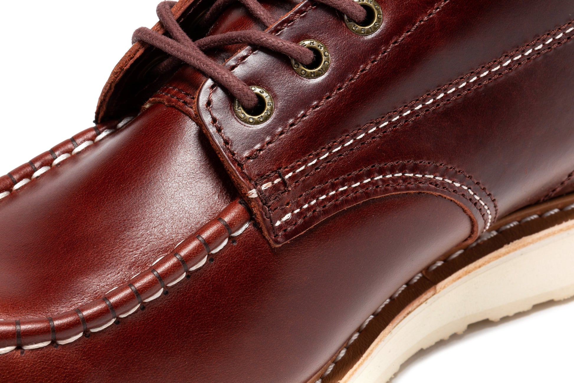 TEEK - ROCKROOSTER Norwood Cherry Brown Mens 6 IN Soft Toe Wedge Work Boots SHOES TEEK RRF