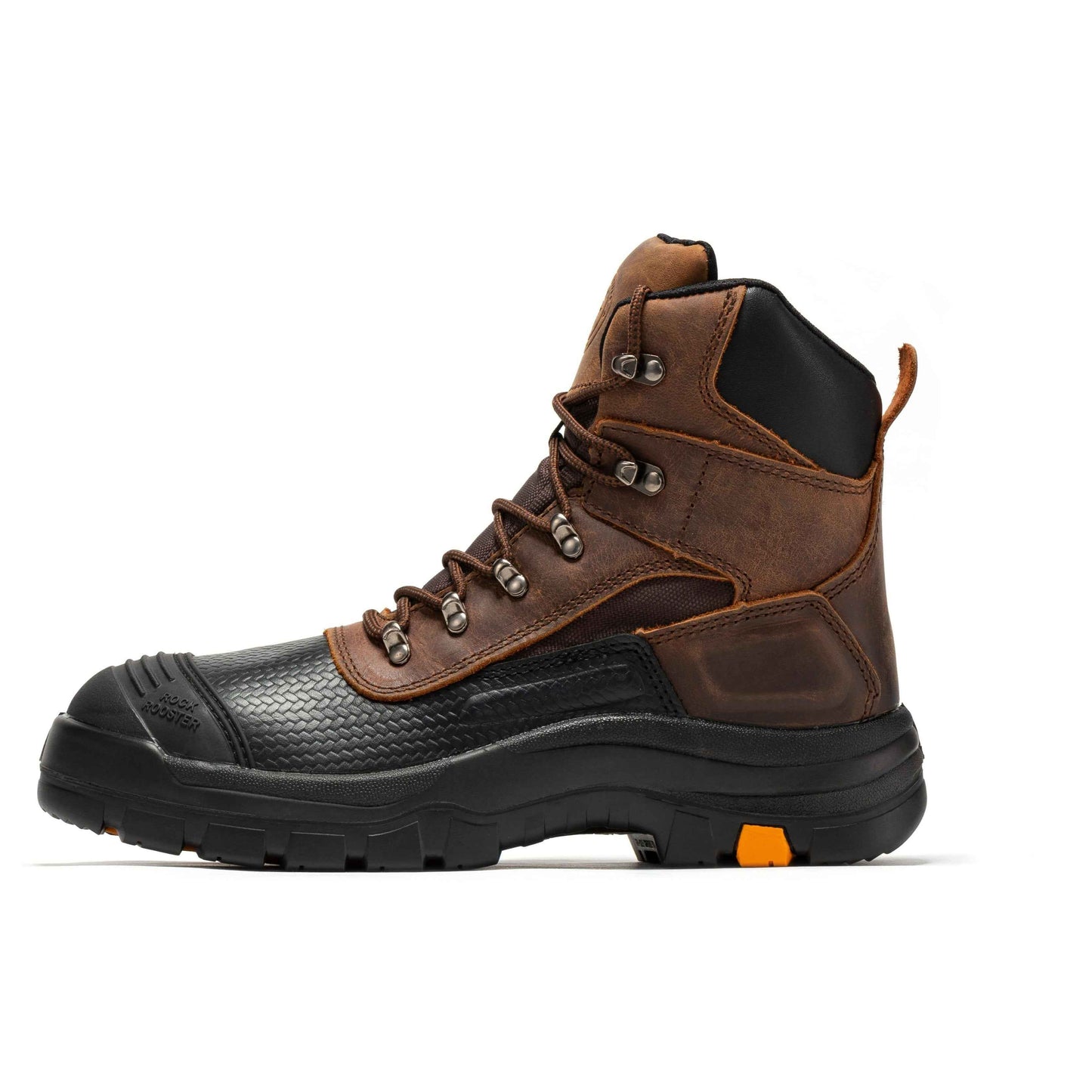 TEEK - ROCKROOSTER Sedona 6 IN Waterproof Steel Toe Leather Work Boots SHOES TEEK RRF