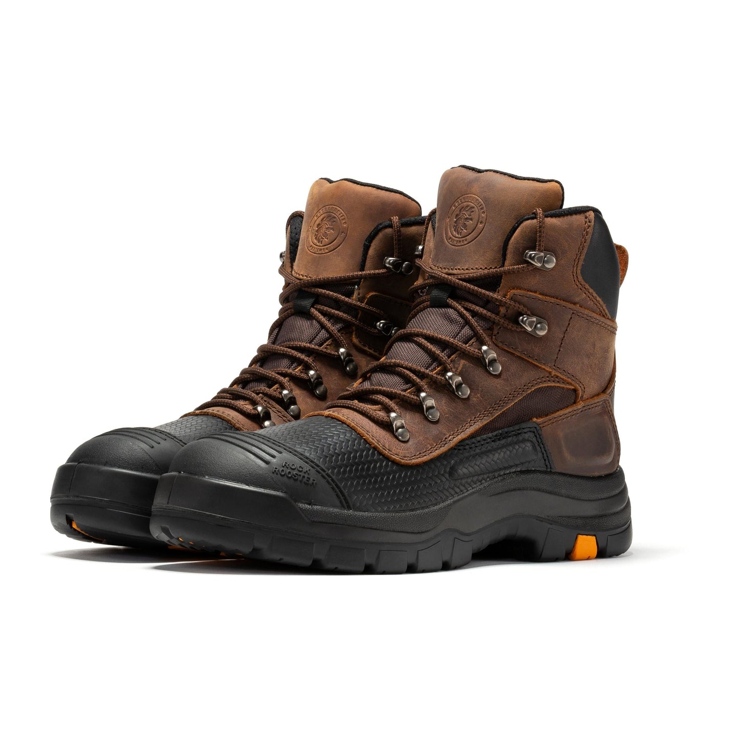 TEEK - ROCKROOSTER Sedona 6 IN Waterproof Steel Toe Leather Work Boots SHOES TEEK RRF