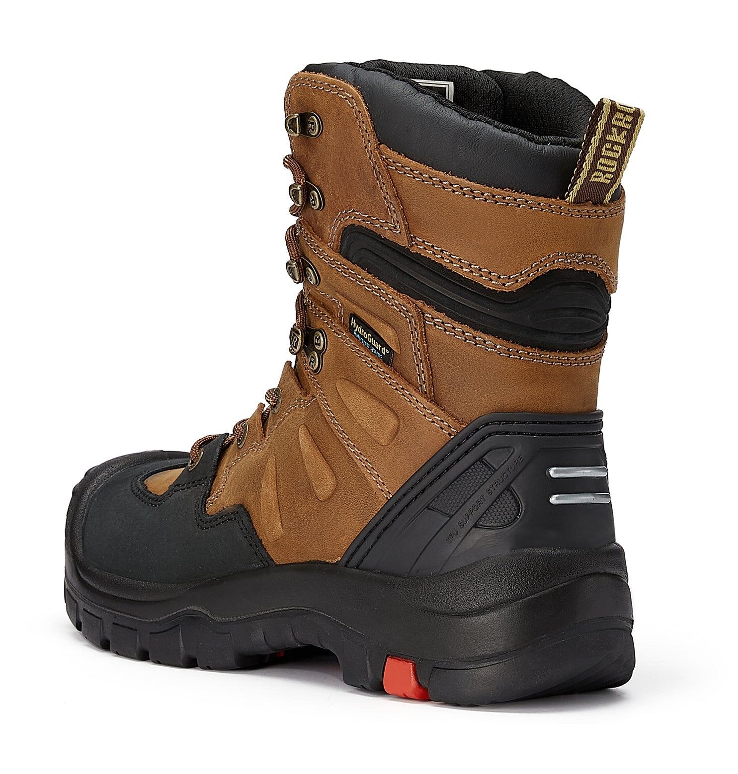TEEK - ROCKROOSTER Woodland Mens 8 IN Brown Composite Toe Electrical Protection Work Boots SHOES TEEK RRF