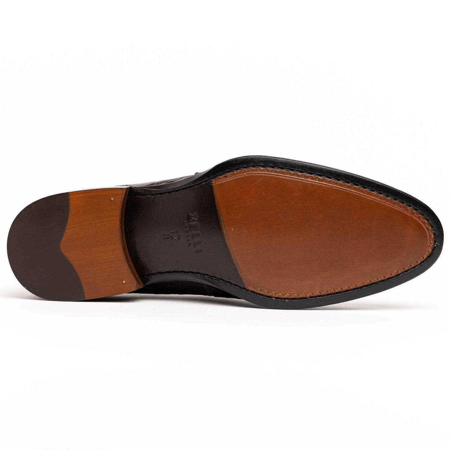 11-201-CGM ROMA Crocodile Penny Loafer, Cognac Shop TEEK ZI