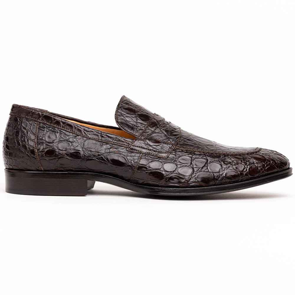 11-201-NIC ROMA Crocodile Penny Loafer, Nicotine Sale TEEK ZI