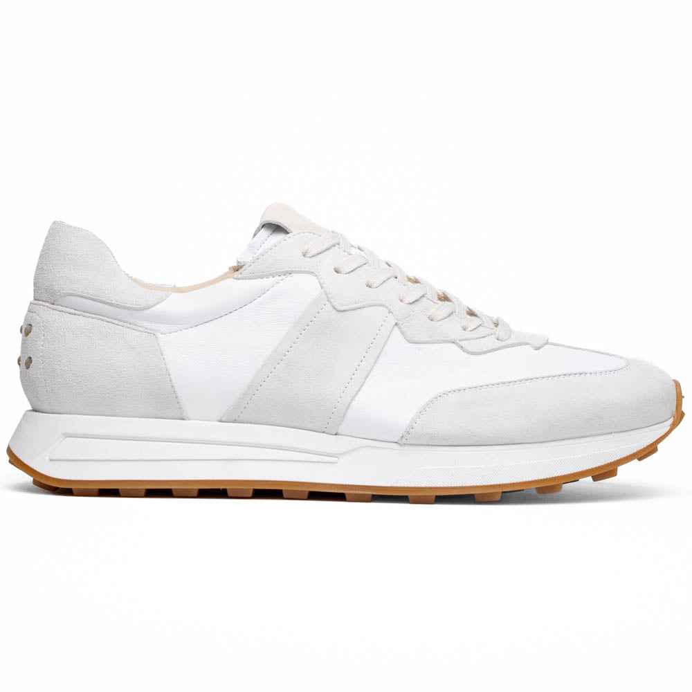 TEEK - 66-265-WHT ROXI Suede & Calfskin Sneaker, White SHOES TEEK ZI