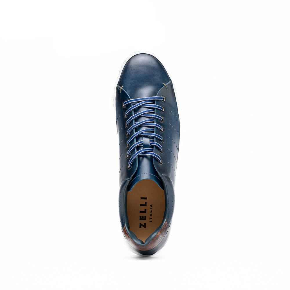 TEEK - 65-201-NVY RUSSO Burnished Italian Calfskin - Navy SHOES TEEK ZI