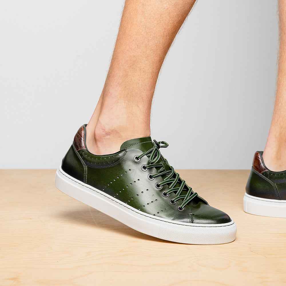 TEEK - 65-201-OLV RUSSO Burnished Italian Calfskin - Olive SHOES TEEK ZI