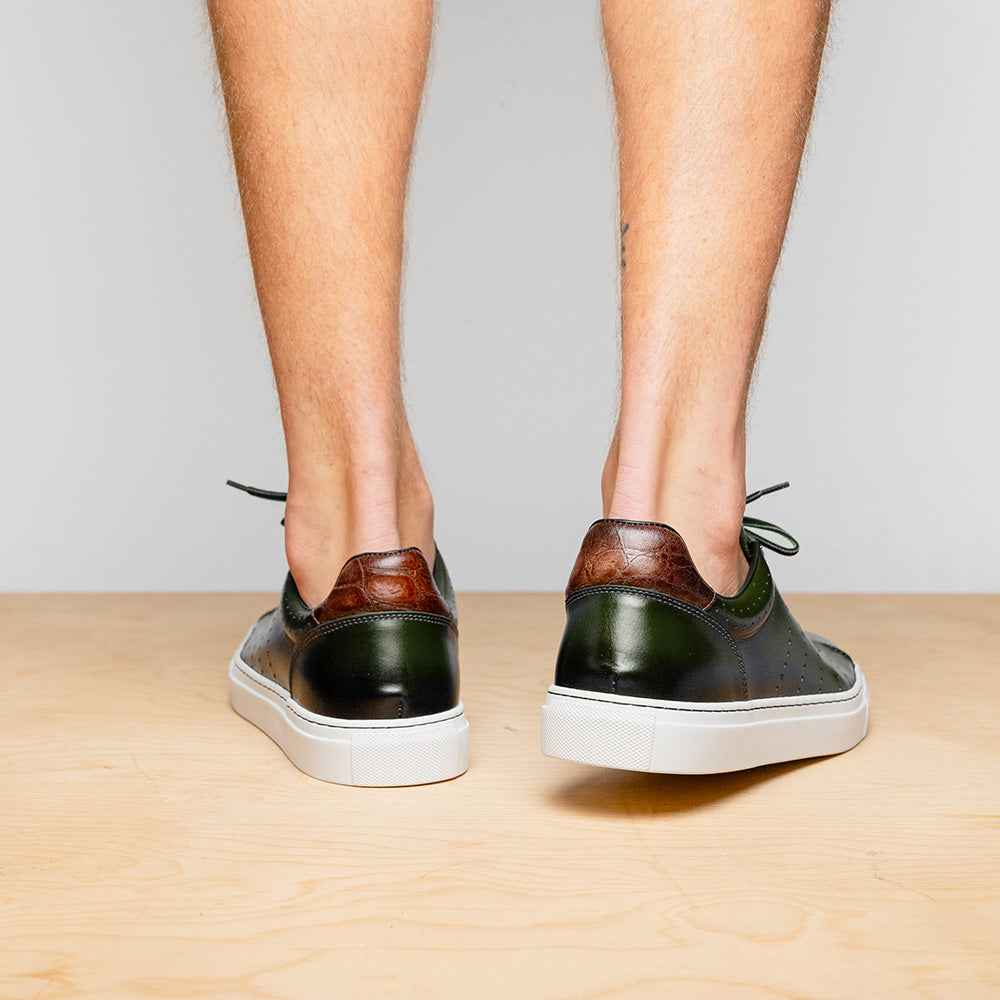 TEEK - 65-201-OLV RUSSO Burnished Italian Calfskin - Olive SHOES TEEK ZI