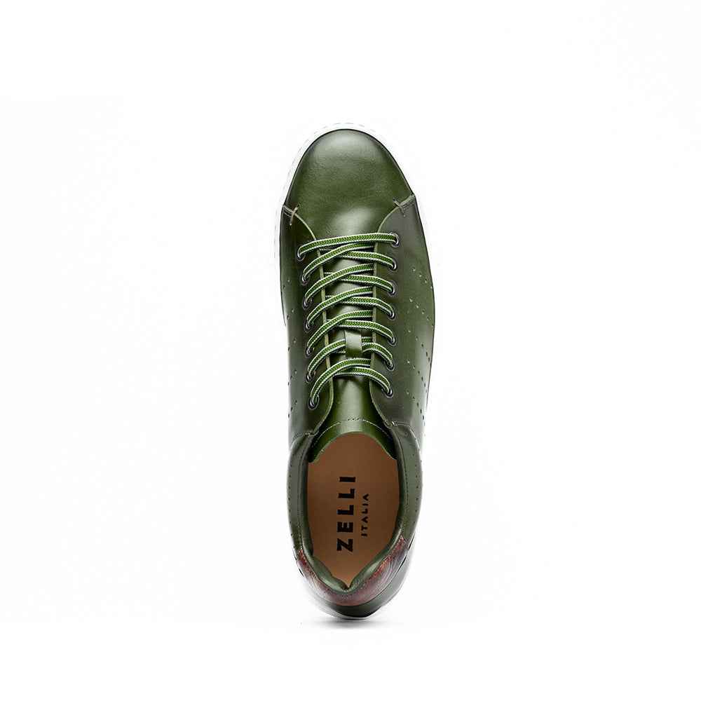 TEEK - 65-201-OLV RUSSO Burnished Italian Calfskin - Olive SHOES TEEK ZI
