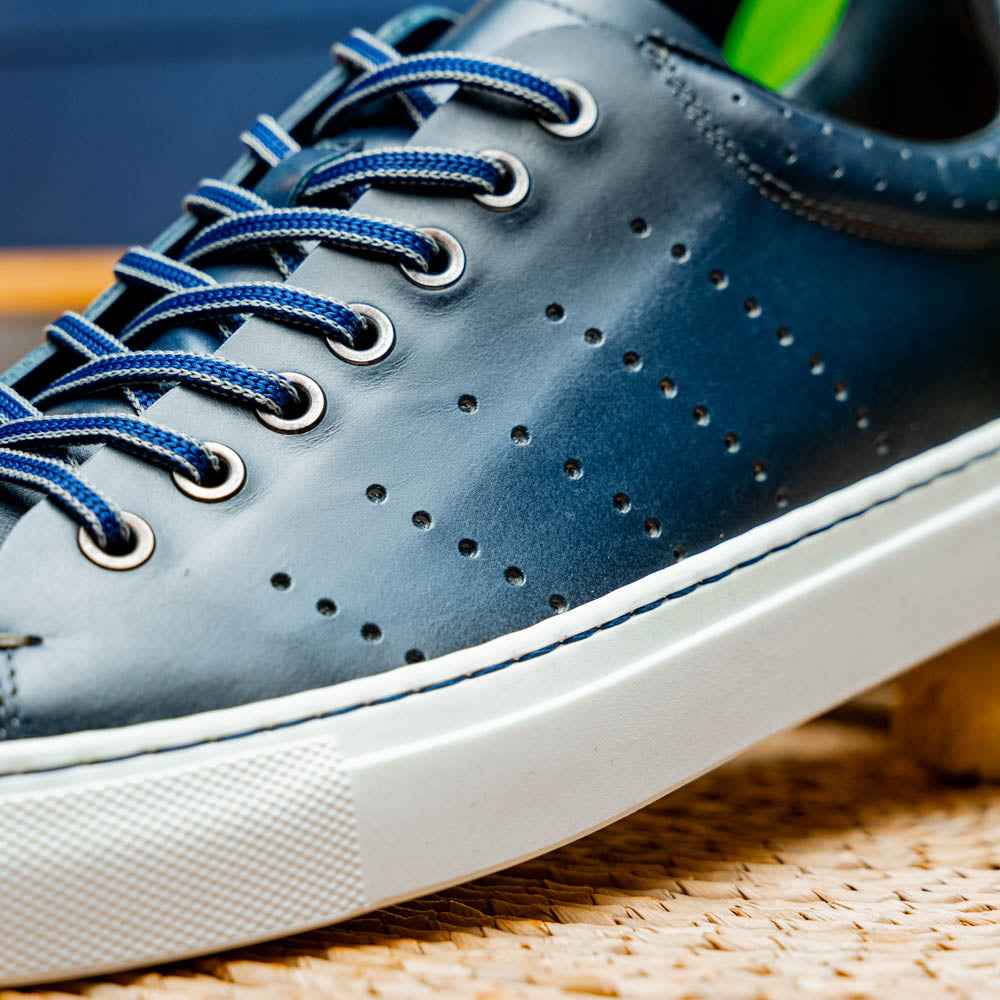 TEEK - 65-201-NVY RUSSO Burnished Italian Calfskin - Navy SHOES TEEK ZI