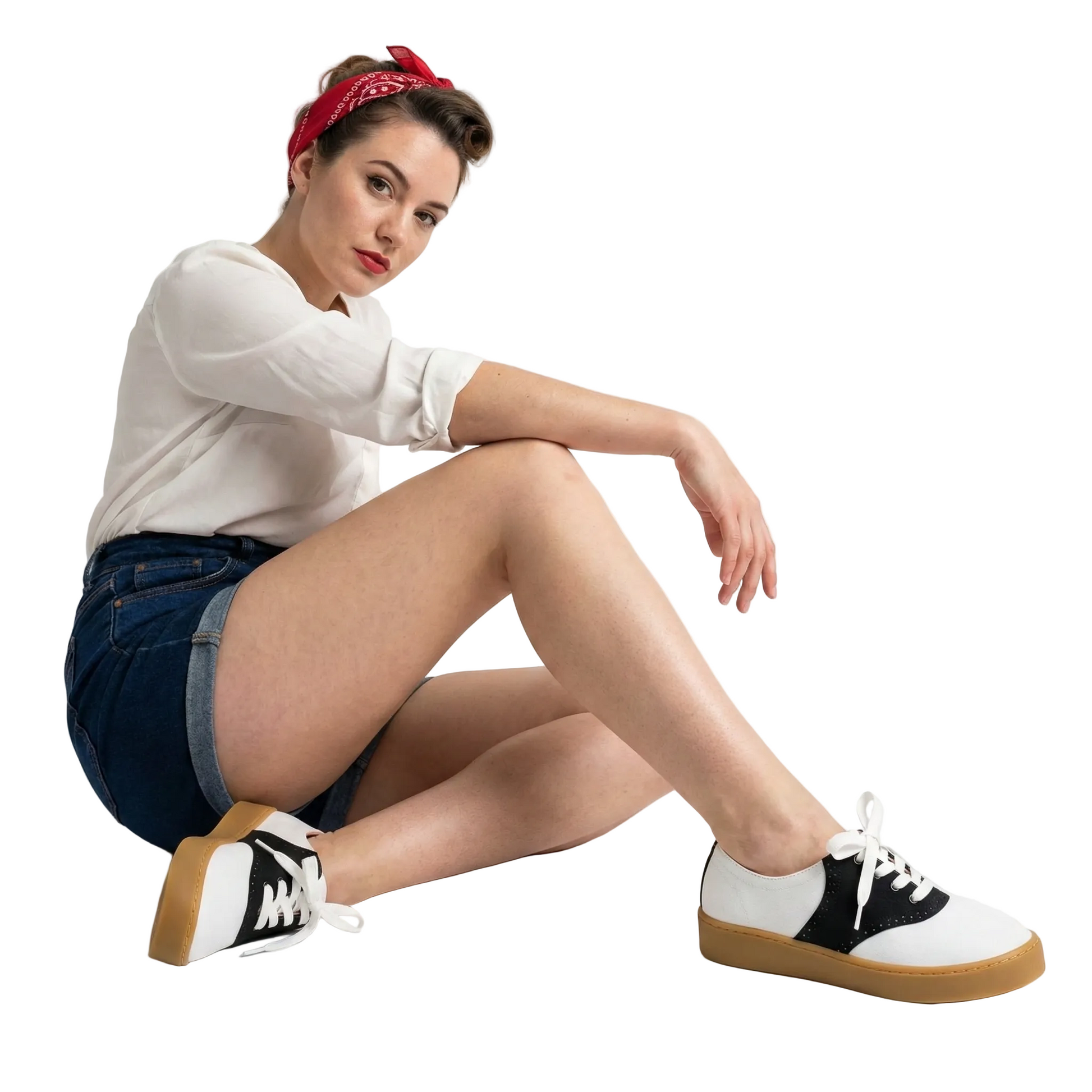 Saddle Women's Casual Sneakers Sneakers Hot Chocolate Design