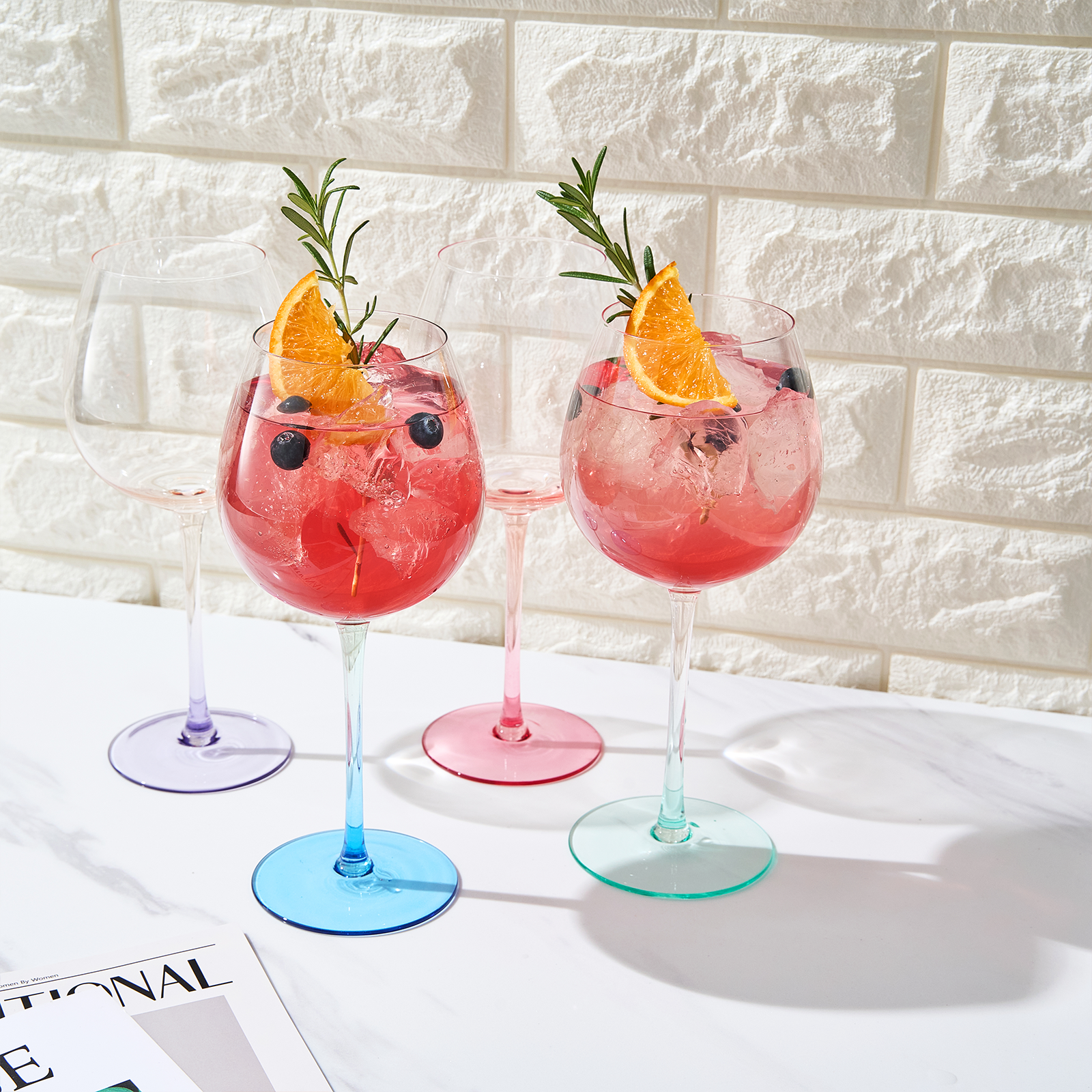 TEEK - Alba Balloon Stemmed Wine Glassware Set HOME DECOR TEEK KS