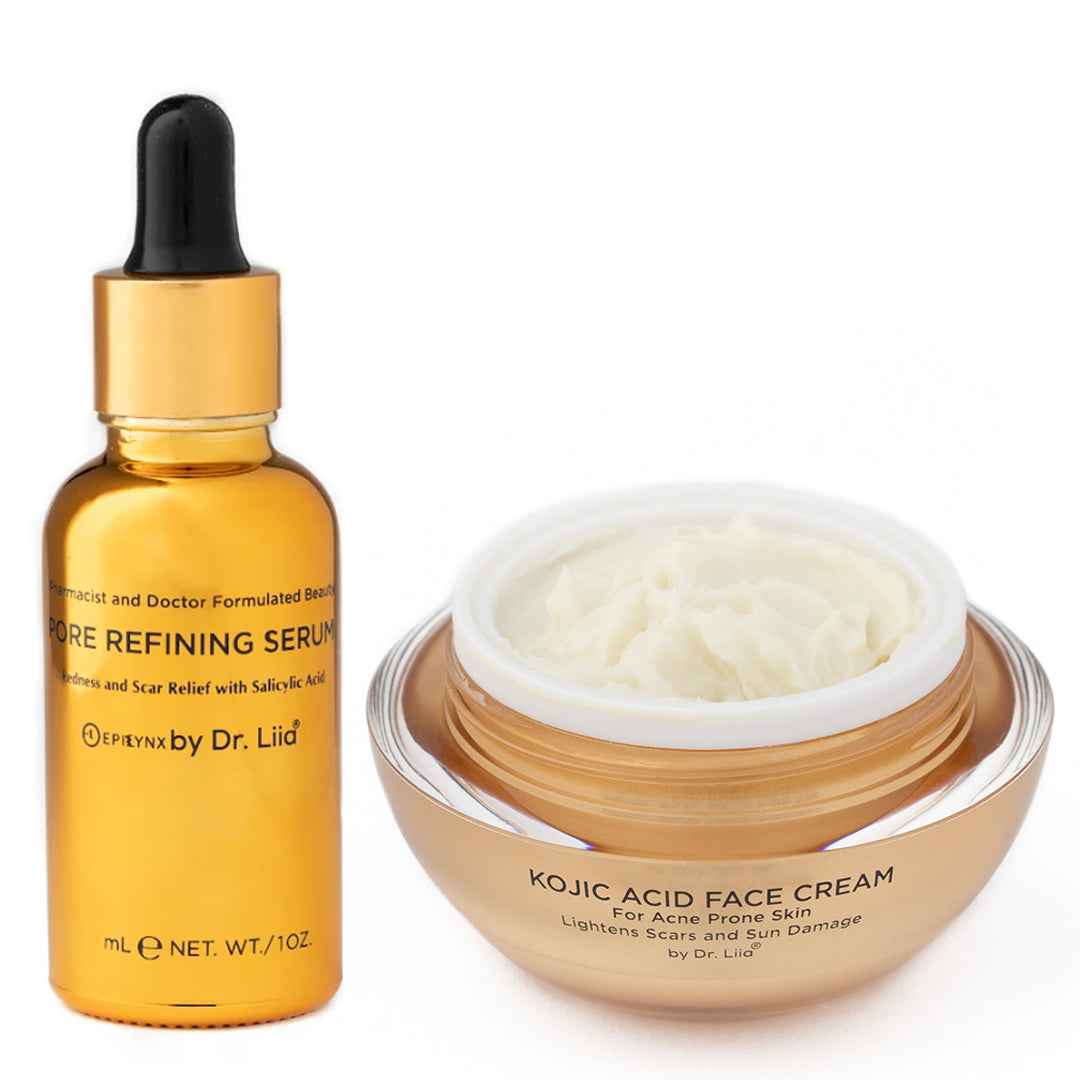 Pore Refining & Brightening Kojic Acid Skincare Set – Vegan, Hypoallergenic Duo EpiLynx