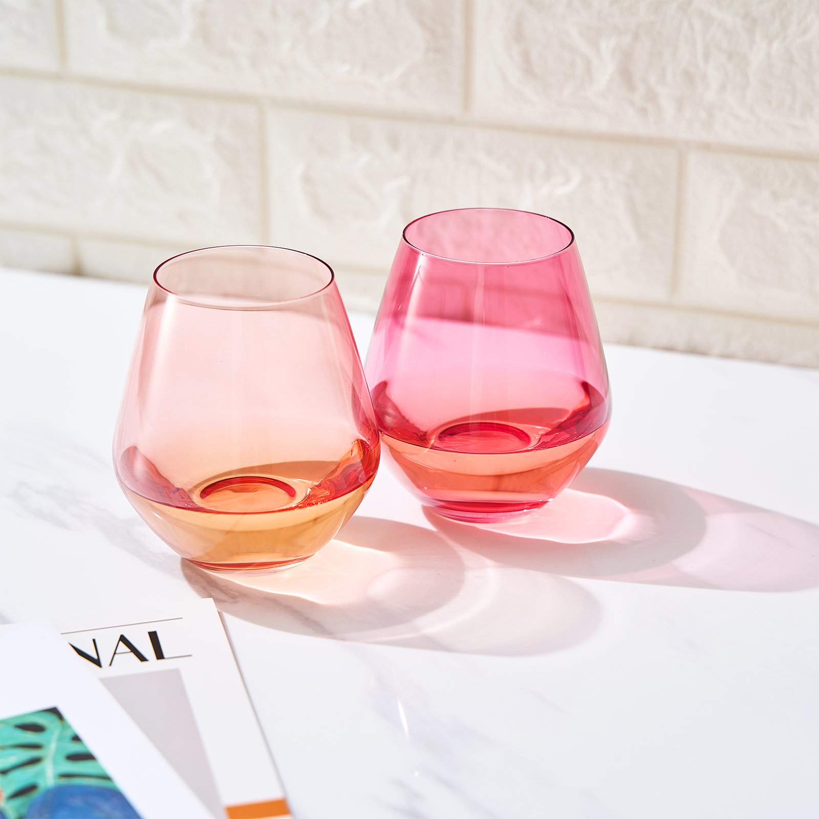 TEEK - Flora Stemless Wine Glassware Set HOME DECOR TEEK KS