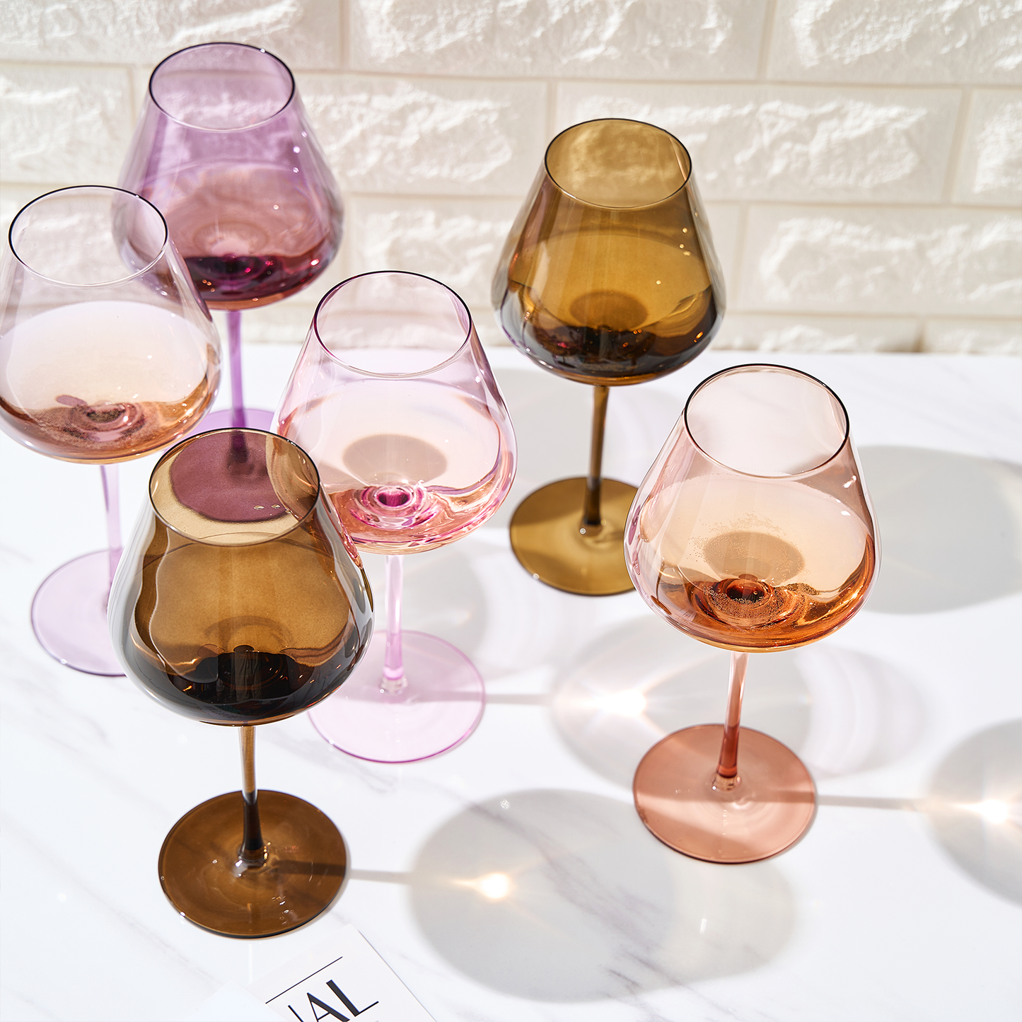 TEEK - Stagioni Stemmed Wine Glassware Set | Fall Leaves HOME DECOR TEEK KS