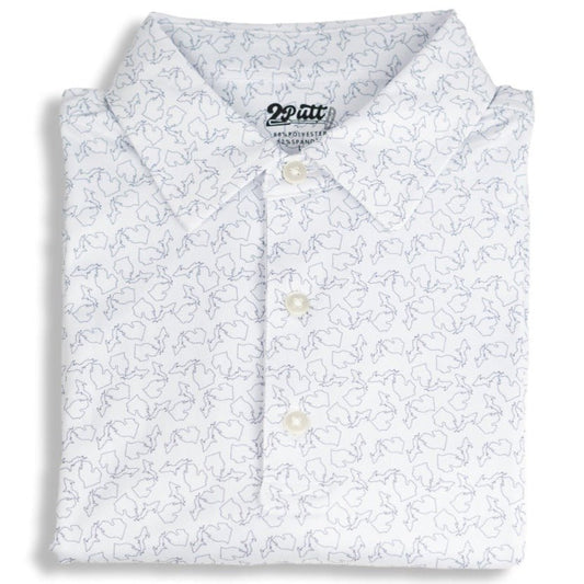 TEEK - State of Michigan Mens Polo TOPS TEEK 2P S