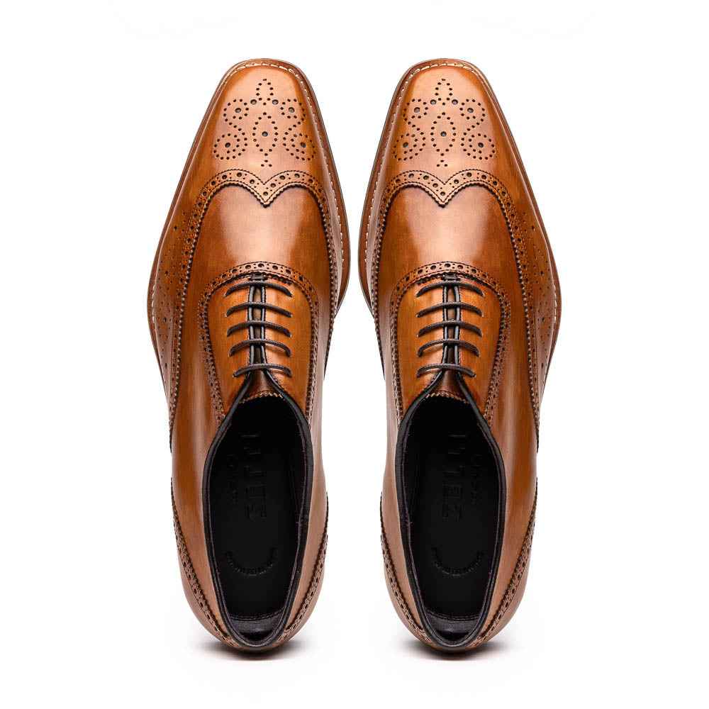 TEEK - 25-562-CML STEPHANO Wingtip Oxford Camel SHOES TEEK ZI