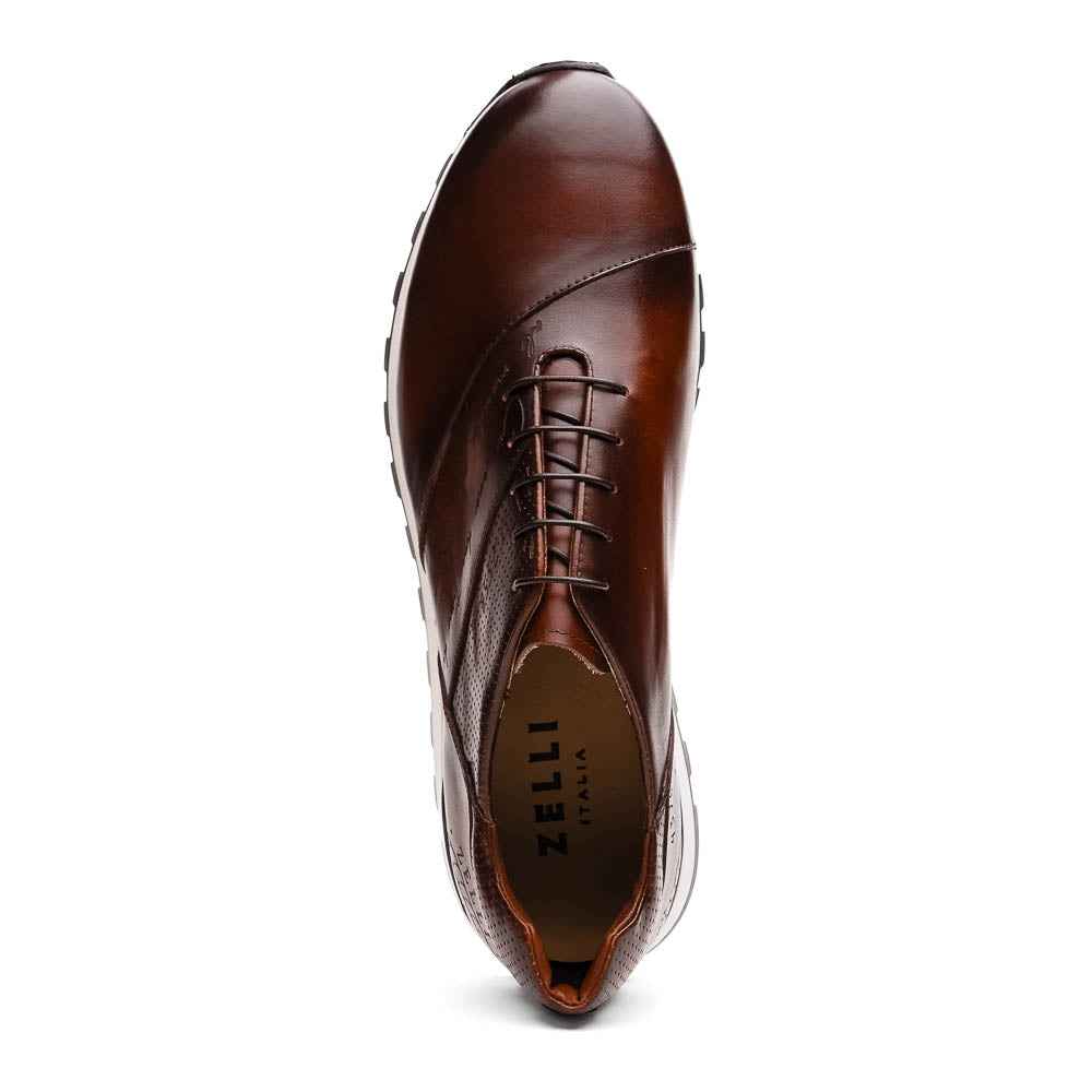TEEK - 65-395-BRN TESTO Italian Calfskin Sneaker Brown SHOES TEEK ZI