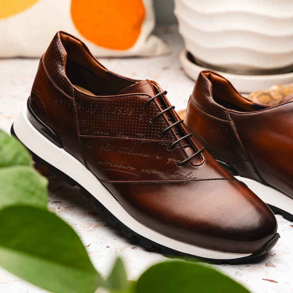 TEEK - 65-395-BRN TESTO Italian Calfskin Sneaker Brown SHOES TEEK ZI