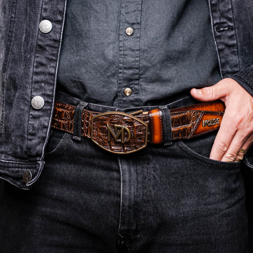 TEEK - Mens Texas Belt Aged Brown BELT TEEK MDM