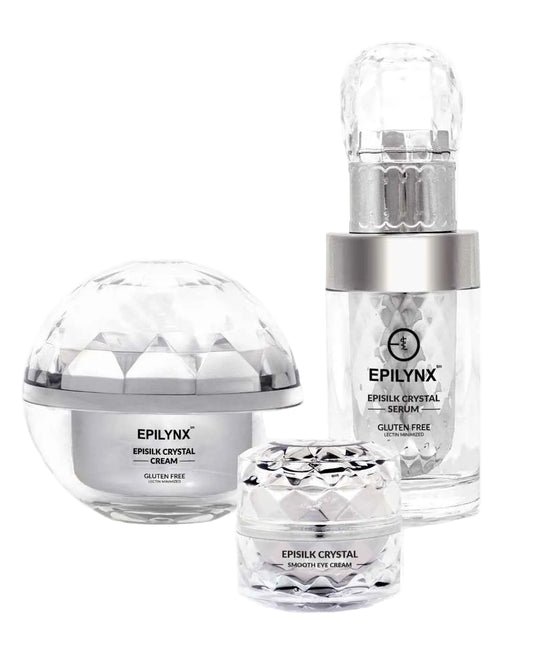 Wrinkle Smoothing Hydration Set for Sensitive Skin – Vegan, Gluten-Free 3-Piece Brightening & Firming Collection Face Creams EpiLynx