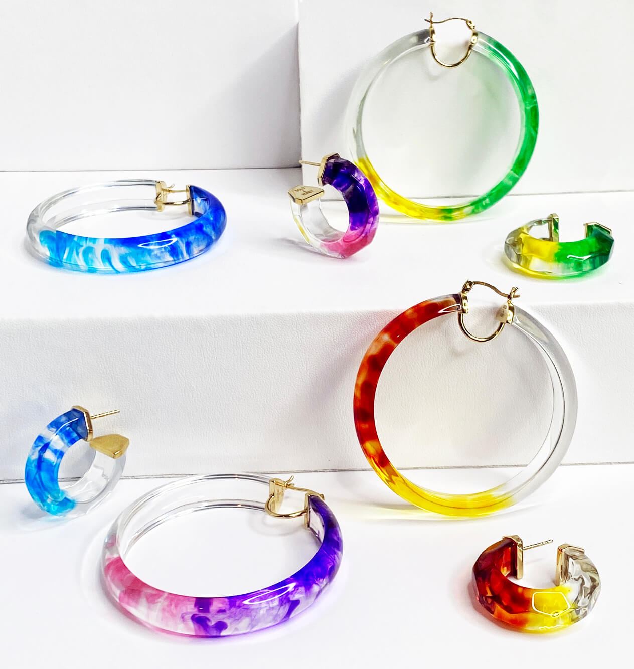TEEK - Tie Dye Slip On Lucite Bangle | Earth JEWELRY TEEK GNH