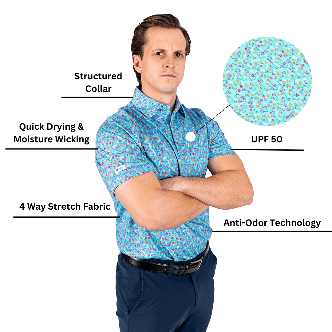 TEEK - Time to Par/Tee Mens Polo TOPS TEEK 2P