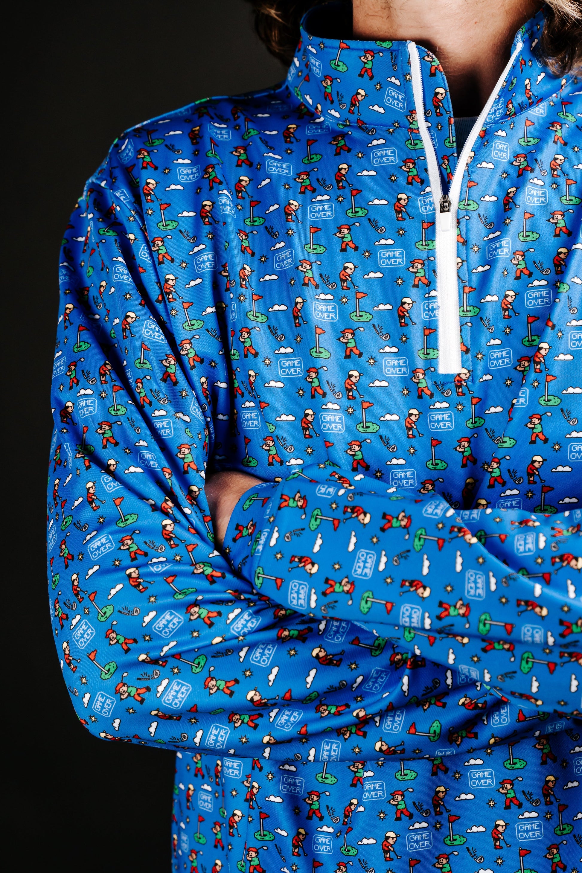 TEEK - Game Over 8 Bit Quarter Zip JACKET TEEK SIG S