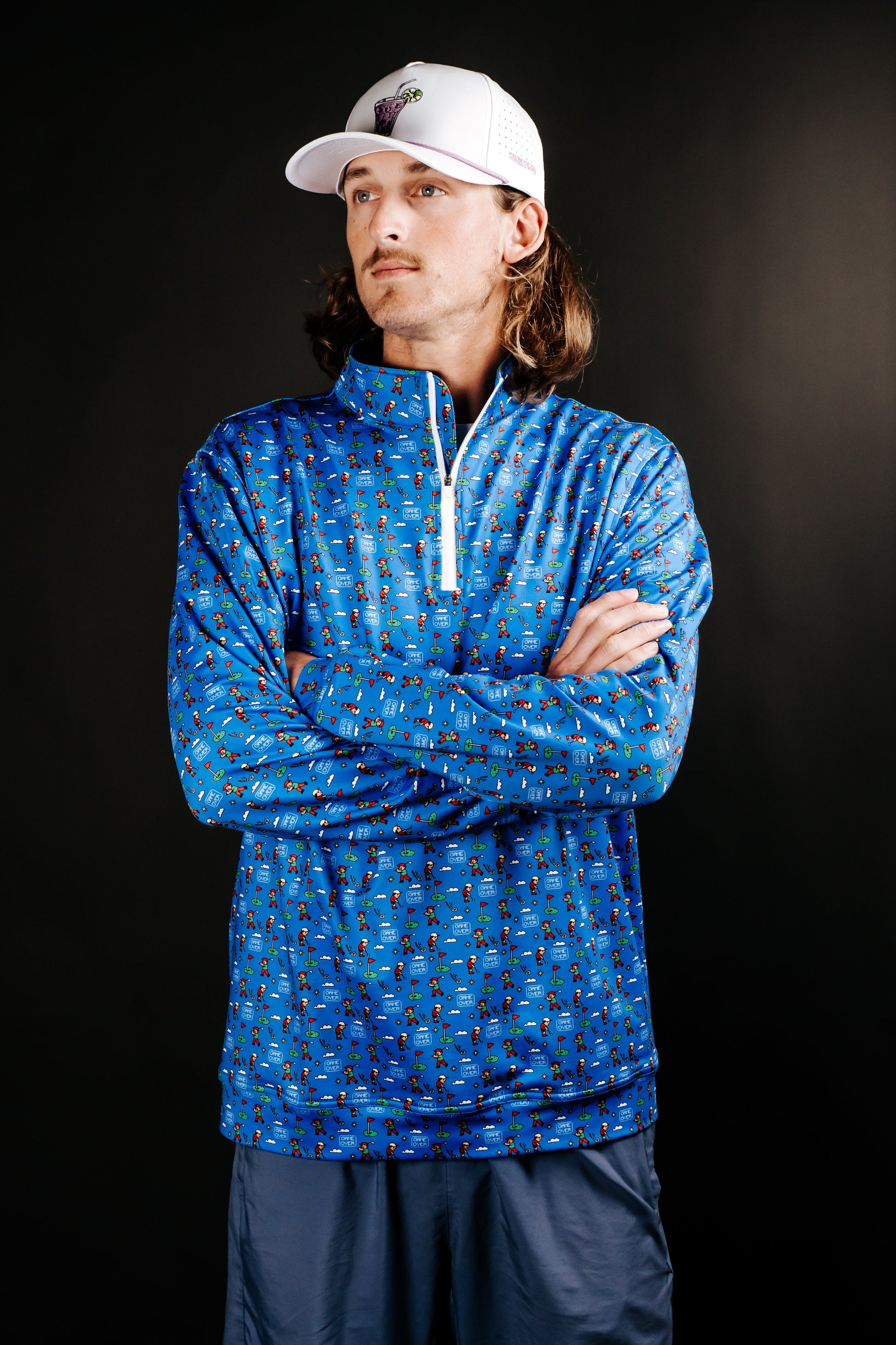 TEEK - Game Over 8 Bit Quarter Zip JACKET TEEK SIG