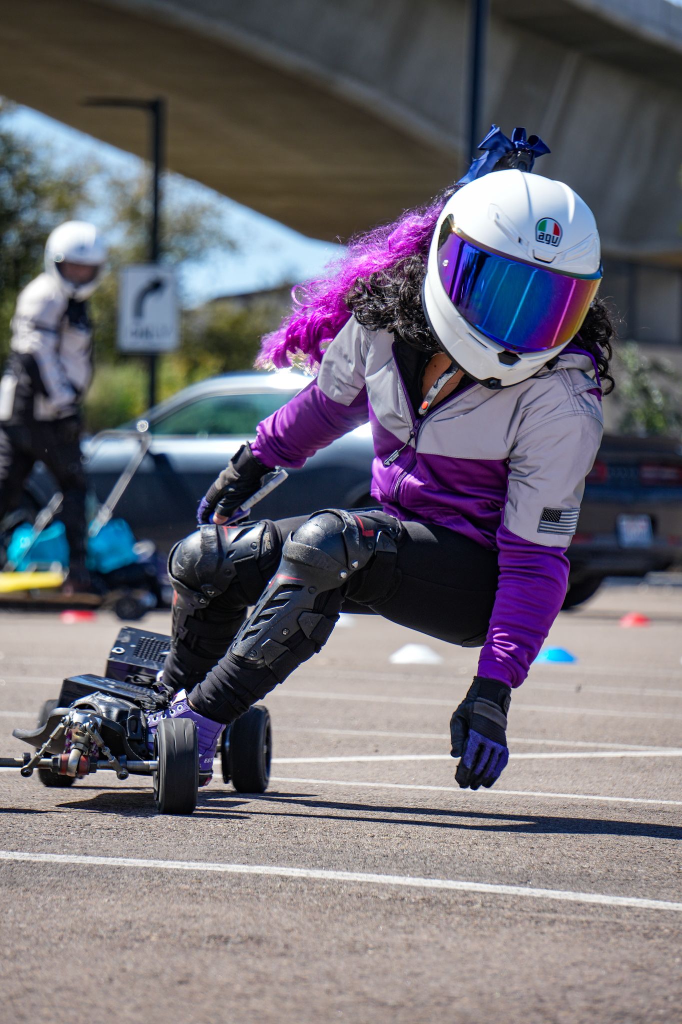 TEEK - Mens Ultra Reflective Padded Hoodie Purple Eclipse JACKET TEEK BR