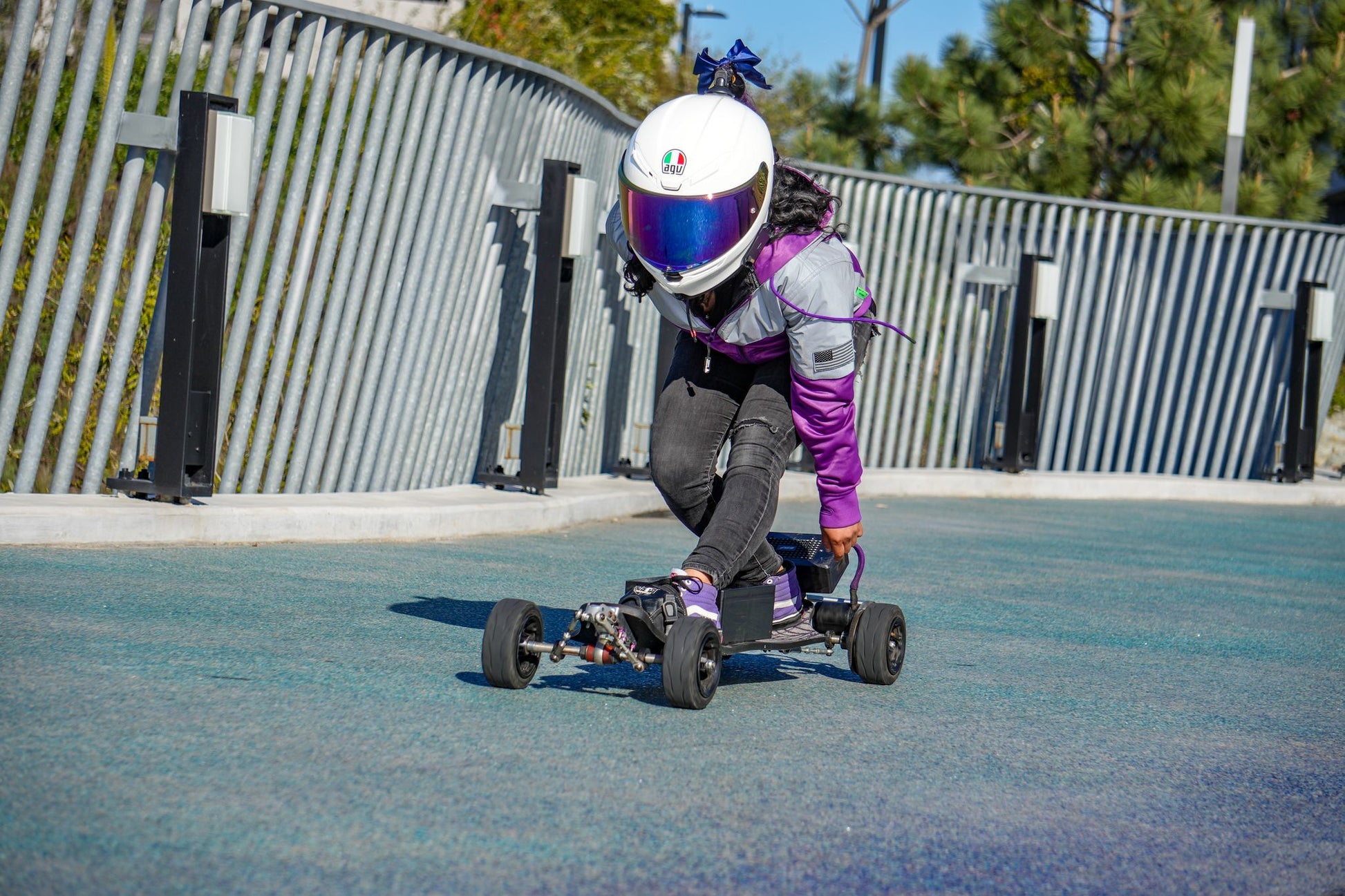 TEEK - Mens Ultra Reflective Padded Hoodie Purple Eclipse JACKET TEEK BR