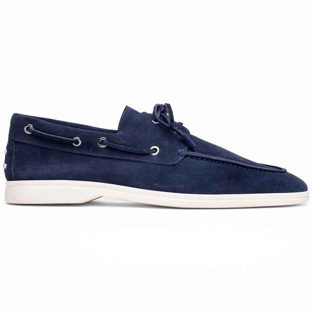 TEEK - 16-675-NVY VENICE Italian Sueded Goatskin Boat Shoes, Navy SHOES TEEK ZI