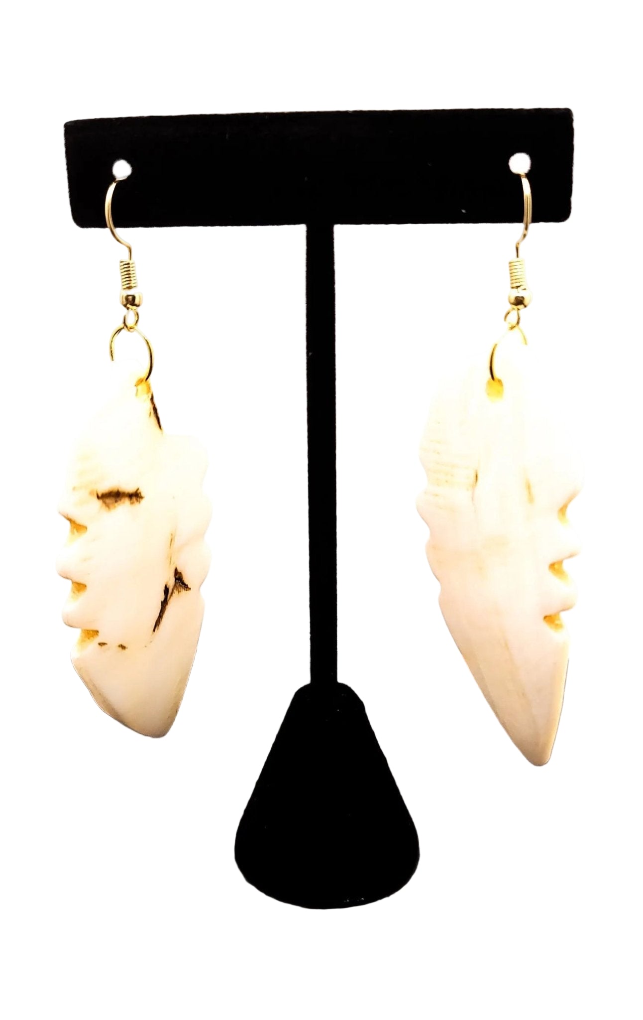 TEEK - White Druzy Quartz Earrings | Angel Wings JEWELRY TEEK LSC