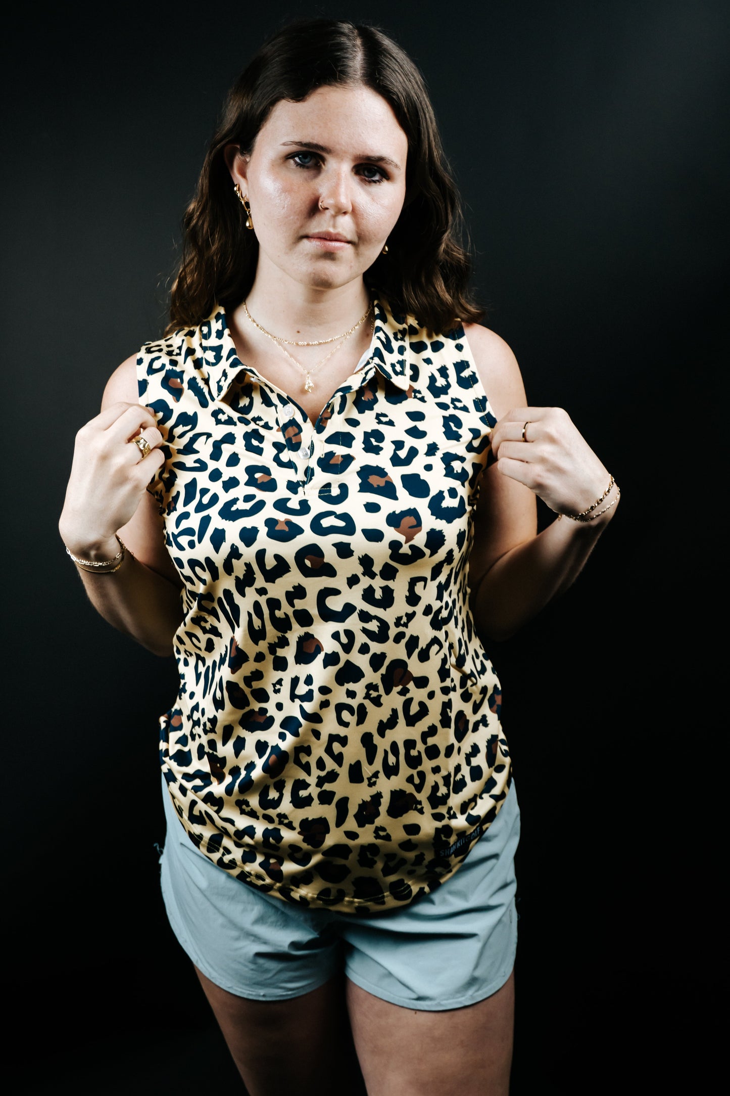 TEEK - Cheetah Leopard Polo TOPS TEEK SIG
