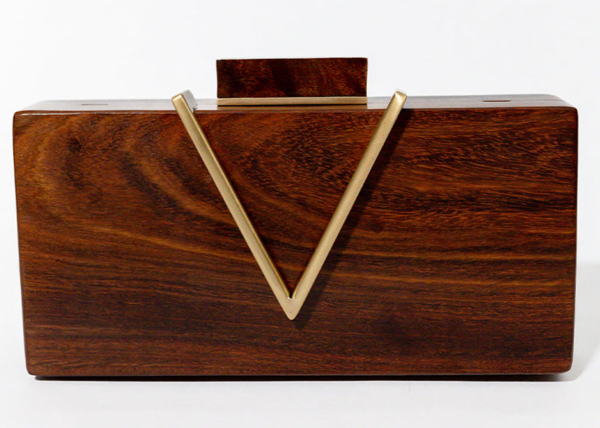 TEEK - Classic V Wooden Clutch TEEK AL
