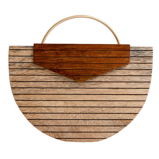 TEEK - Wooden Arc Clutch BAG TEEK AL