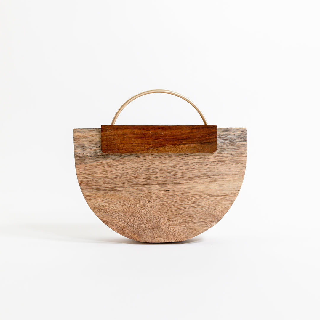 TEEK - Wooden Arc Clutch BAG TEEK AL