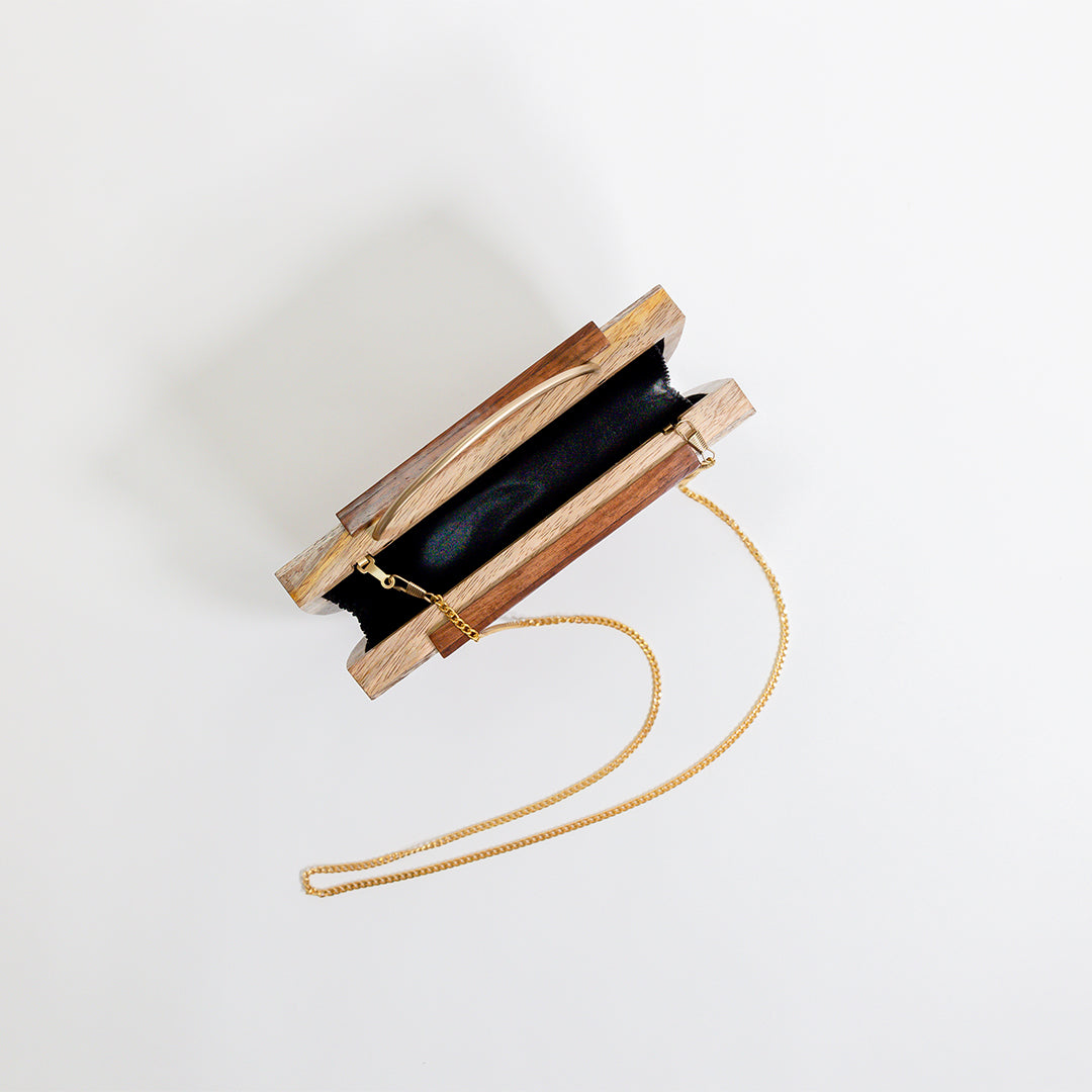 TEEK - Wooden Arc Clutch BAG TEEK AL