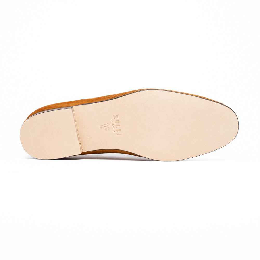 TEEK - 16-681-CGN X Italian Sueded Goatskin Loafer, Cognac SHOES TEEK ZI