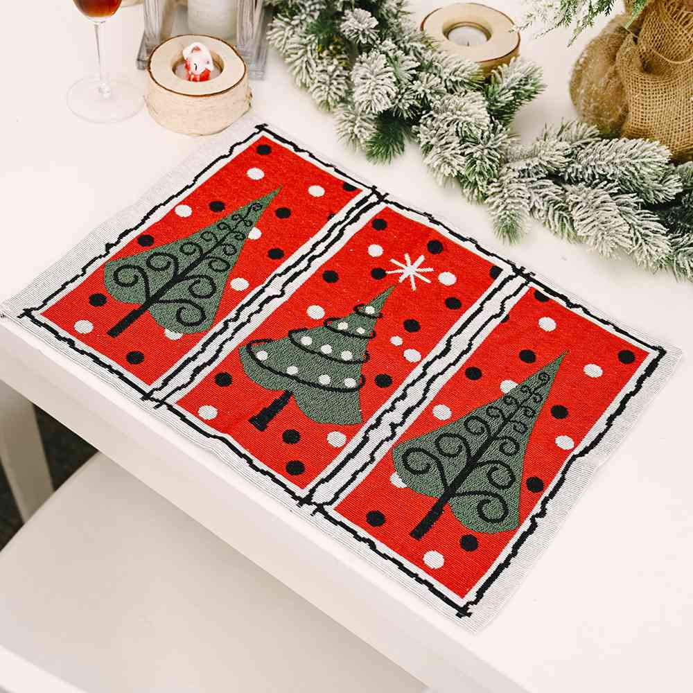 TEEK - Assorted 2-Piece Christmas Placemats HOME DECOR TEEK Trend Tree  